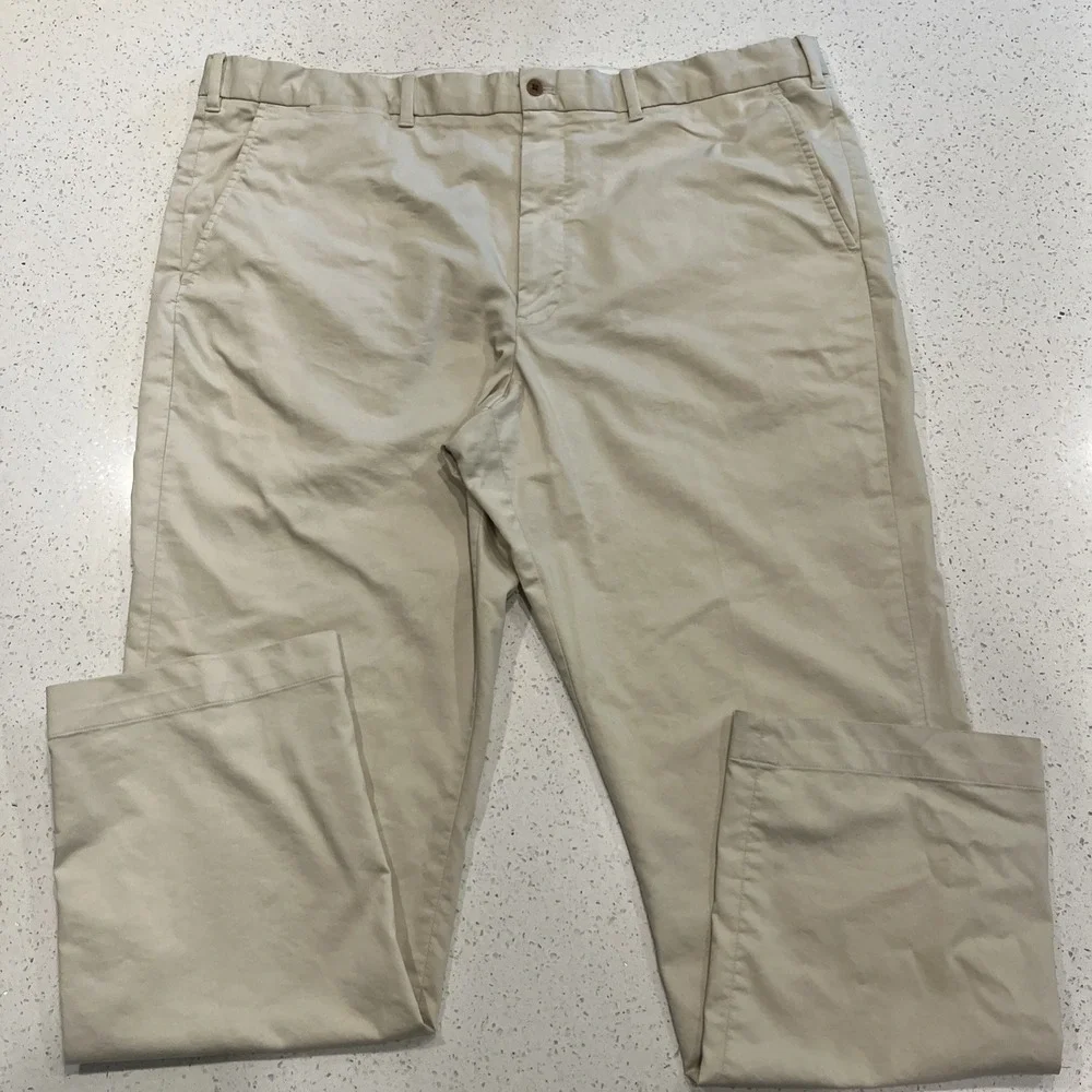 Polo Golf Ralph Lauren Pants Men's 42/32 Golf Tailored Fit Light Khaki